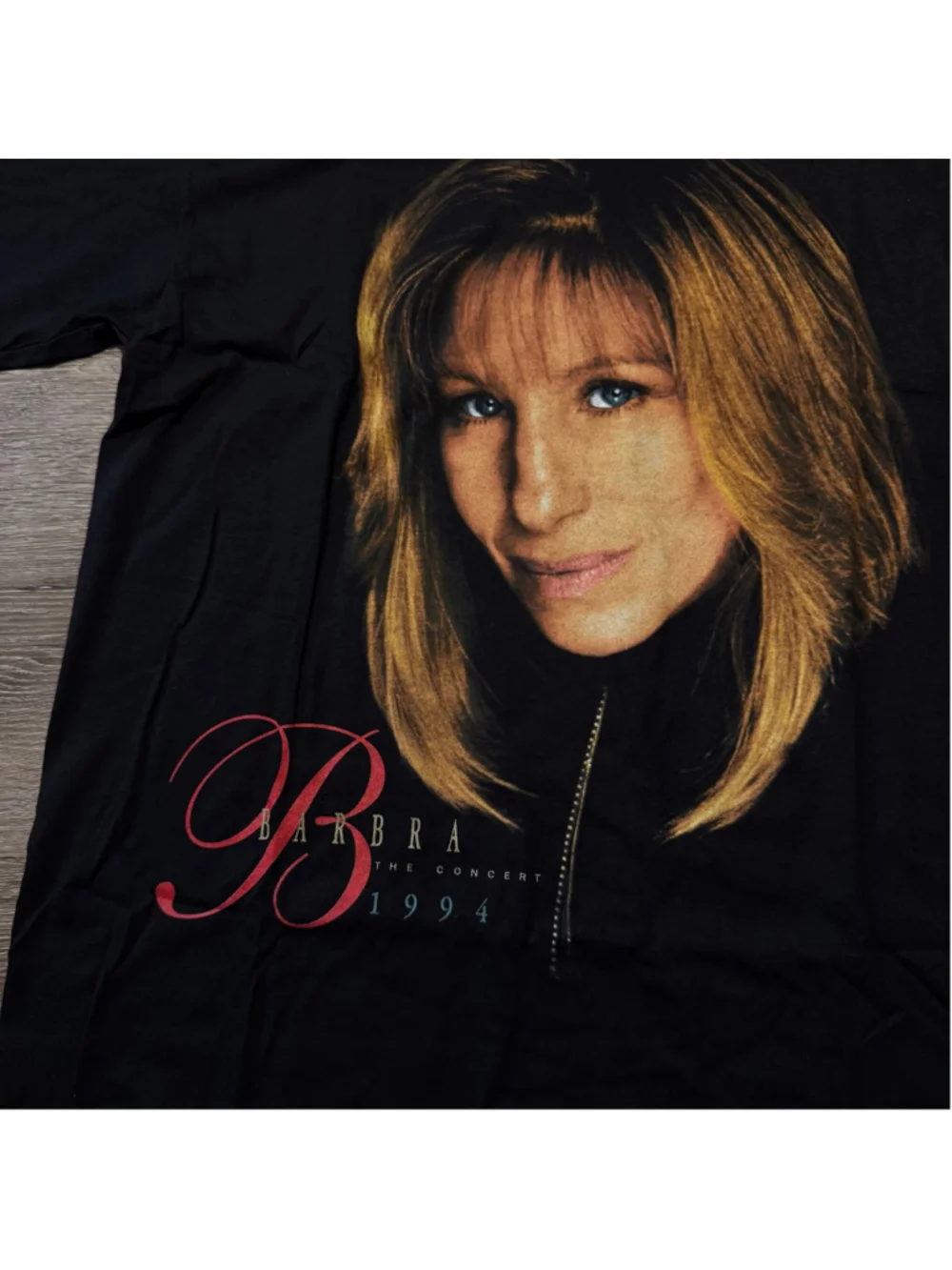 Vtg Vintage Anvil Barbra Streisand 1994 Concert T-Shirt Size L Single Stitch
